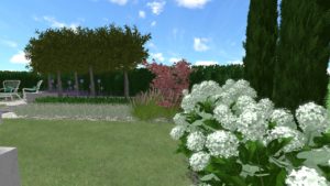 ogród nowoczesny, projekt nowoczesnego ogrodu, ogród geometryczny