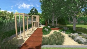 nowoczesny ogród w Poznaniu Luboń rockandflower studio rfstudio drewno w ogrodzie (13)