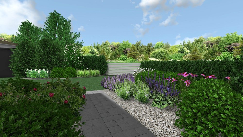 ogród naturalistyczny - ogród wiejski - barwny ogród