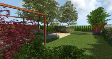 ogród przy szeregowcu poznan rockandflower projektowanie ogrodów rfstudio