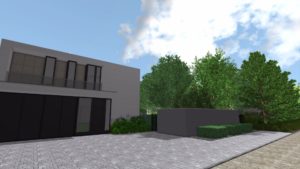 ogród nowoczesny, projekt nowoczesnego ogrodu, ogród geometryczny