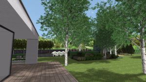 ogród nowoczesny, projekt nowoczesnego ogrodu, ogród geometryczny