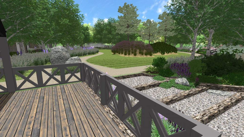 projekt ogrodu poznań, projekt ogrodu nad jeziorem, zagospodarowanie terenu zieleni Poznań