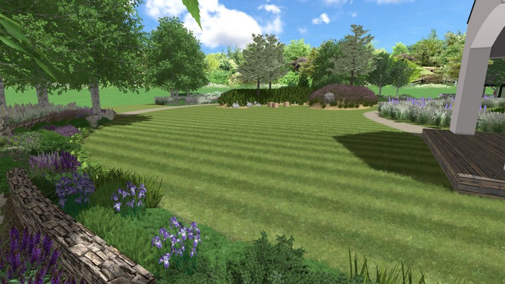 projekt ogrodu poznań, projekt ogrodu nad jeziorem, zagospodarowanie terenu zieleni Poznań