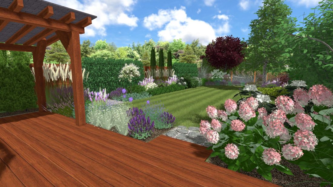 projekt ogrodu przy szeregowcu w Pradze, ogród bylin, projektowanie ogrodów Rockandflower studio Rfstudio Rock&Flower studio (7)