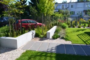 nowoczesny ogród Poznań, projekt ogrodu Poznań, projektowanie ogrodów Poznań