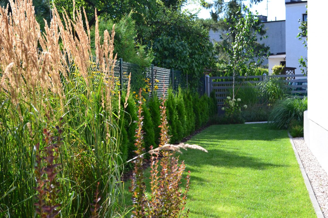 nowoczesny ogród Poznań, projekt ogrodu Poznań, projektowanie ogrodów Poznań