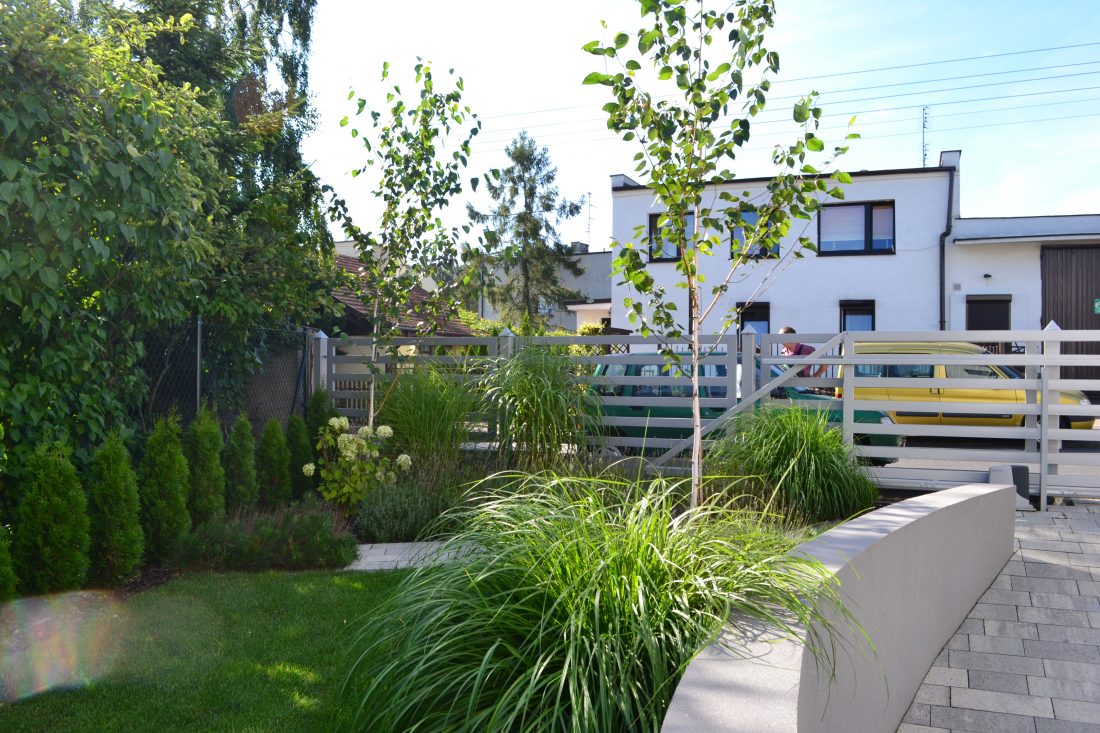 nowoczesny ogród Poznań, projekt ogrodu Poznań, projektowanie ogrodów Poznań