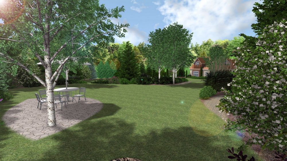 ogrody naturalistyczne - ogród na skarpie - duży ogród przydomowy