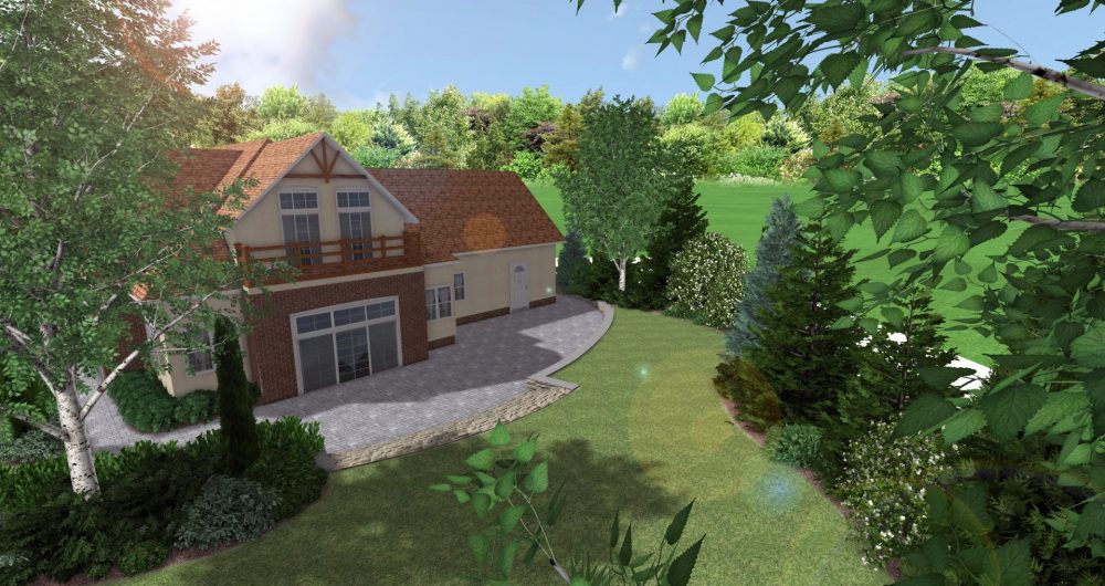 ogrody naturalistyczne - ogród na skarpie - duży ogród przydomowy