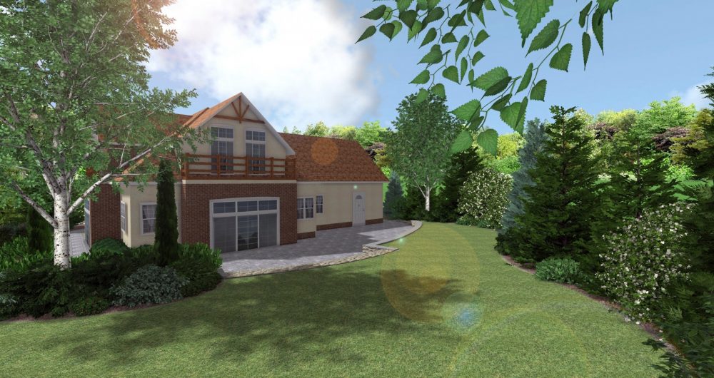 ogrody naturalistyczne - ogród na skarpie - duży ogród przydomowy