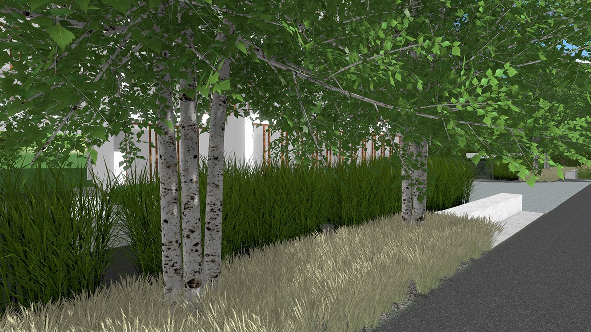 apartamenty potocka Warszawa - projekt zieleni , Rock&Flower studio