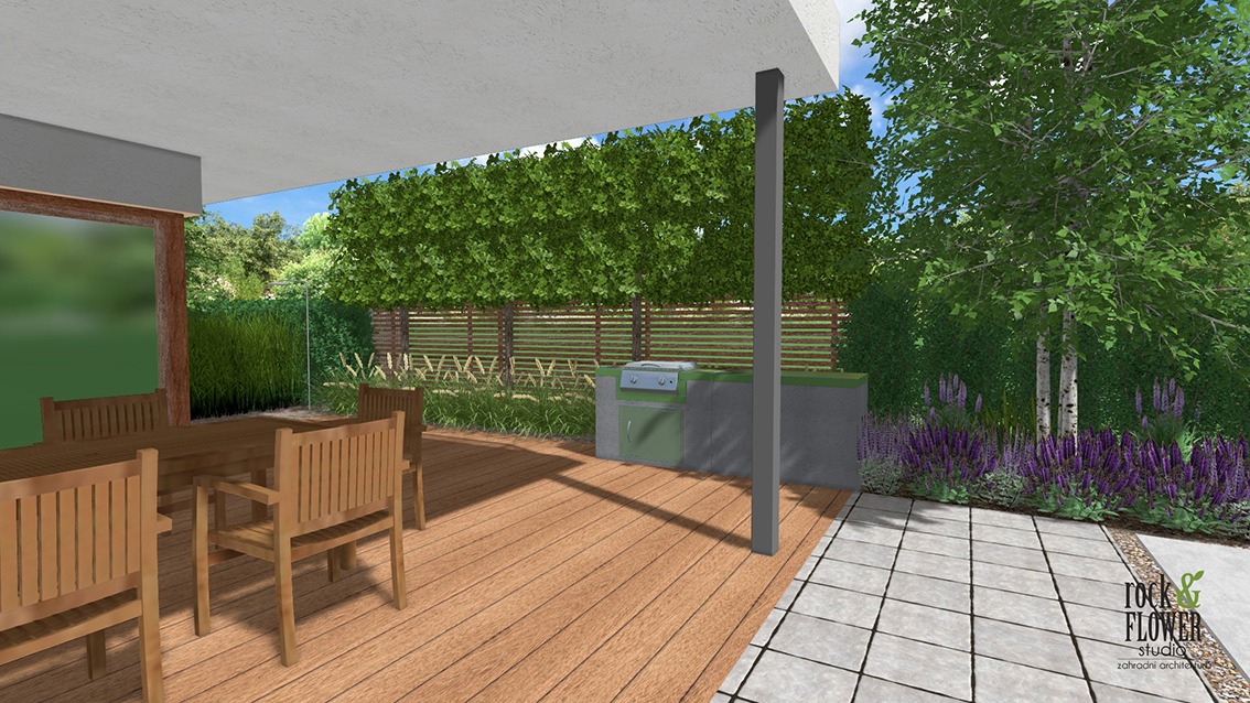 projekt ogrodu Poznań, nowoczesny ogród Poznań, architekt krajobrazu Poznań, projektowanie ogrodów