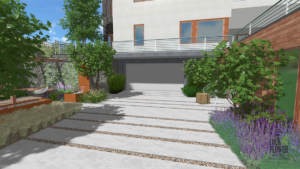 projekt ogrodu Poznań, nowoczesny ogród, architekt krajobrazu Poznań, projektowanie ogrodów