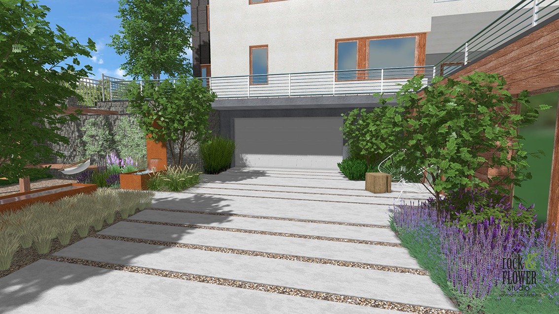 projekt ogrodu Poznań, nowoczesny ogród, architekt krajobrazu Poznań, projektowanie ogrodów