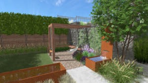 projekt ogrodu Poznań, nowoczesny ogród Poznań, architekt krajobrazu Poznań, projektowanie ogrodów