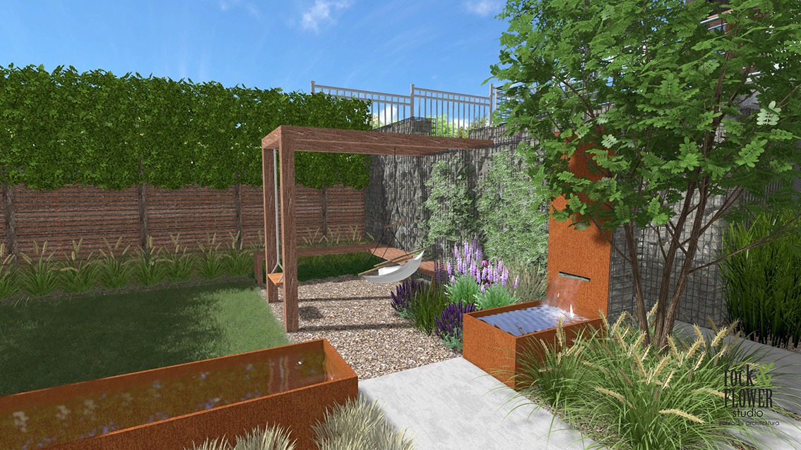 projekt ogrodu Poznań, nowoczesny ogród Poznań, architekt krajobrazu Poznań, projektowanie ogrodów