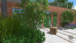 projekt ogrodu Poznań, nowoczesny ogród, architekt krajobrazu Poznań, projektowanie ogrodów