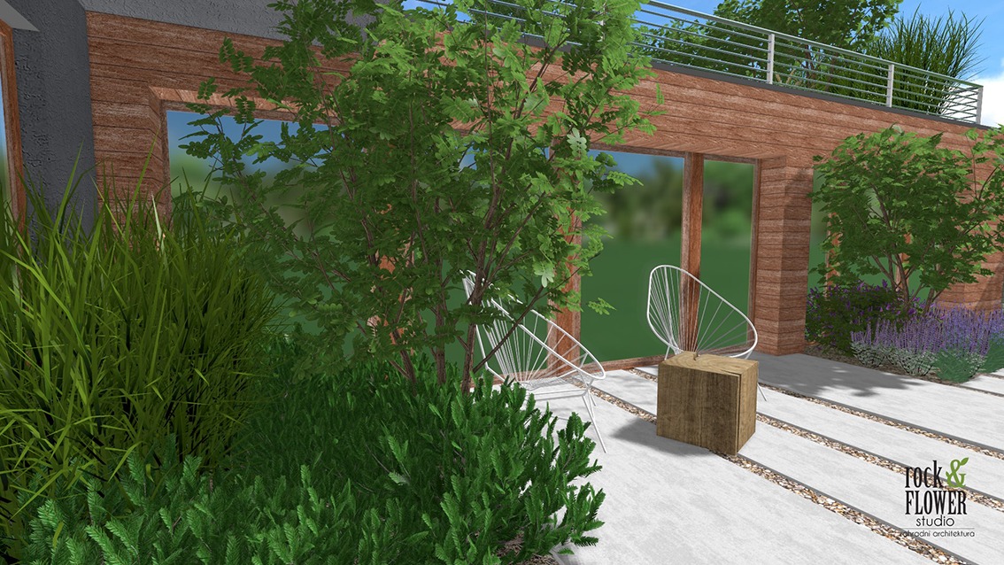 projekt ogrodu Poznań, nowoczesny ogród, architekt krajobrazu Poznań, projektowanie ogrodów