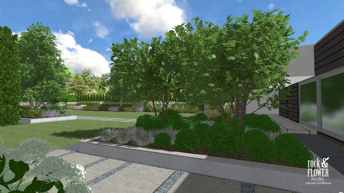 projekt nowoczesnego ogrodu, projektowanie ogrodów Poznań, architekt krajobrazu Poznań (1)