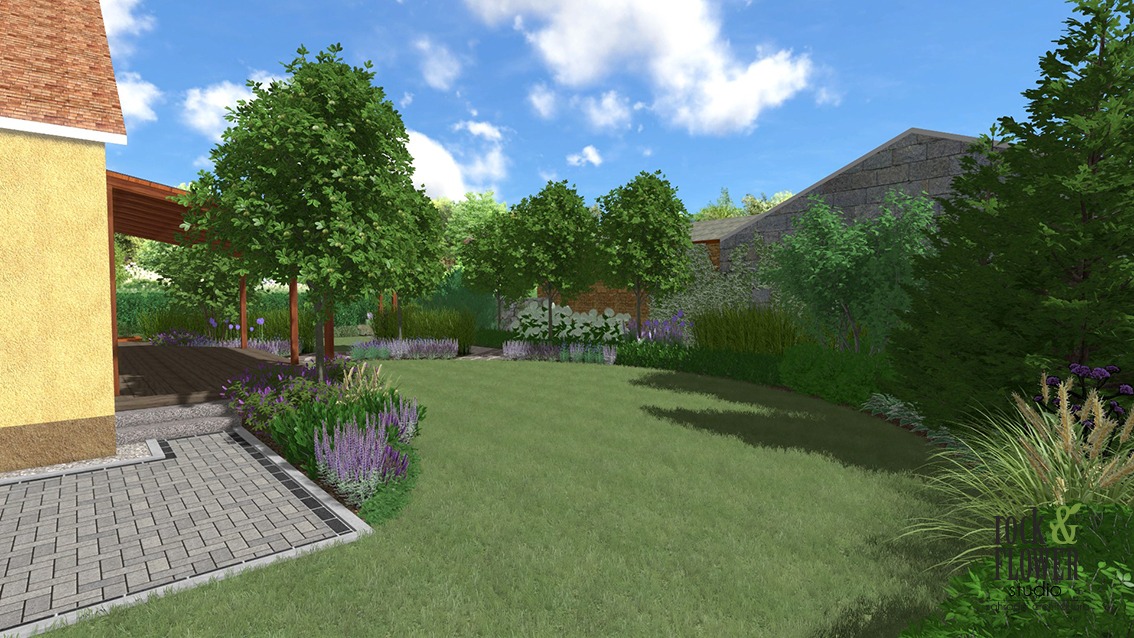 projekt ogrodu rodzinnego Poznań, projektowanie ogrodów Poznań, ogrodowe projekty Poznan, architekt krajobrazu Poznań (7)