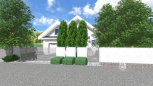 ogród w bieli, nowoczesny ogród, ogród klasyczny, projektowanie ogrodów Poznań, projekty ogrodów Poznań, ogrody Poznań, pracownia architektury krajobrazu (1)