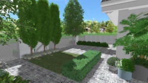 ogród w bieli, nowoczesny ogród, ogród klasyczny, projektowanie ogrodów Poznań, projekty ogrodów Poznań, ogrody Poznań, pracownia architektury krajobrazu (1)