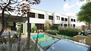 ogród z basenem Poznań