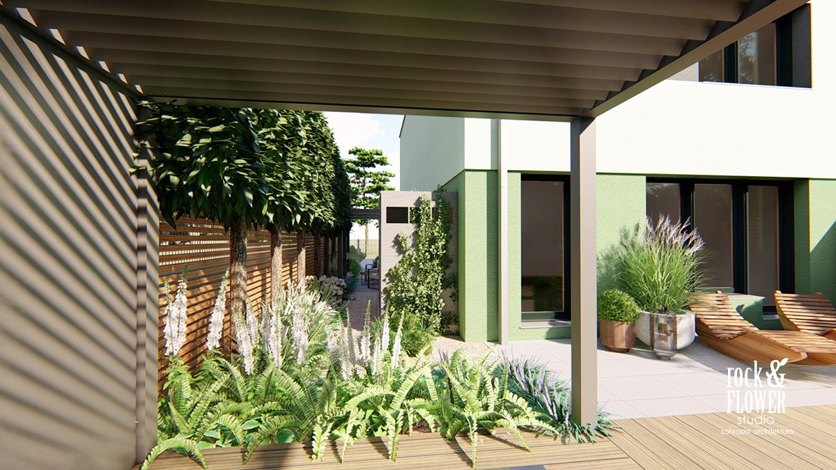 ogród z basenem Poznań