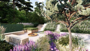 nowoczesny ogród Projekt, pracownia architektury krajobrazu Poznań