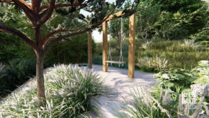 nowoczesny ogród Projekt, pracownia architektury krajobrazu Poznań