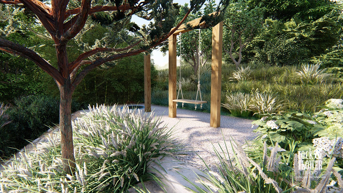 nowoczesny ogród Projekt, pracownia architektury krajobrazu Poznań