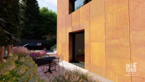 nowoczesny ogród Projekt, pracownia architektury krajobrazu Poznań