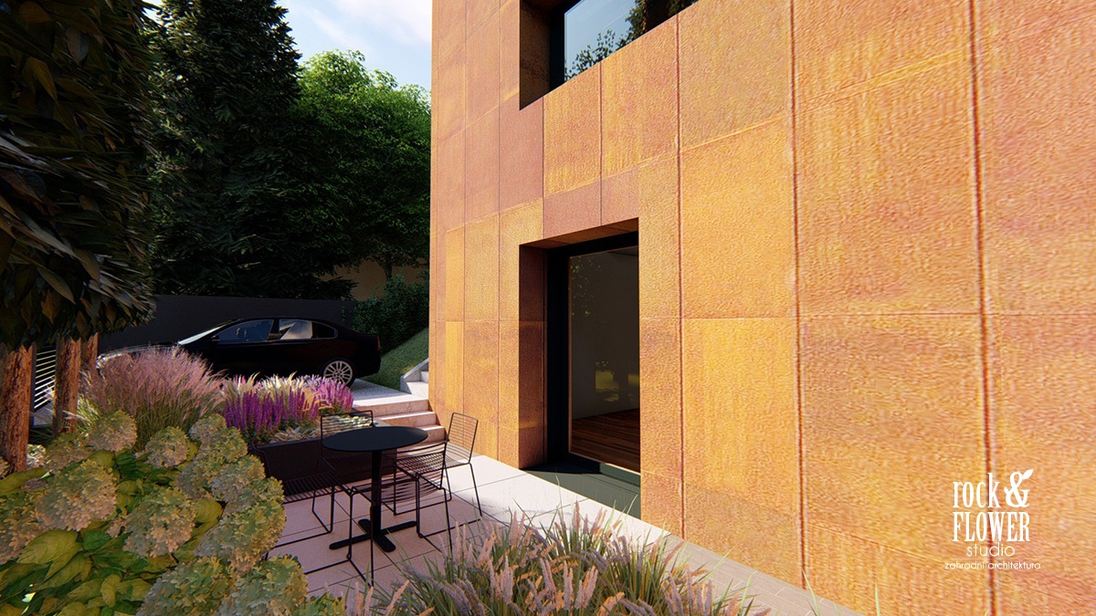 nowoczesny ogród Projekt, pracownia architektury krajobrazu Poznań