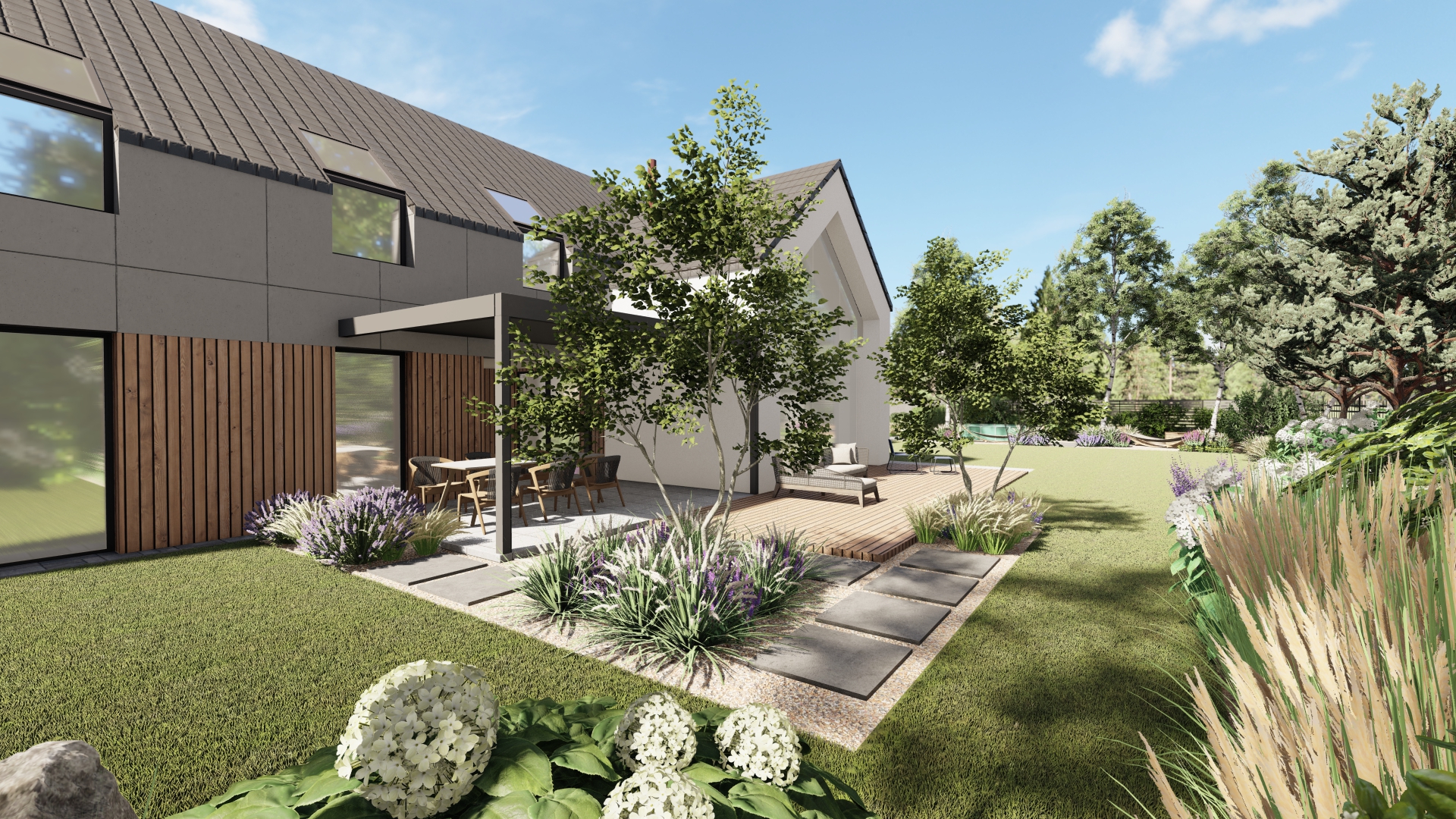 projekt nowoczesnego ogrodu w gdańsku