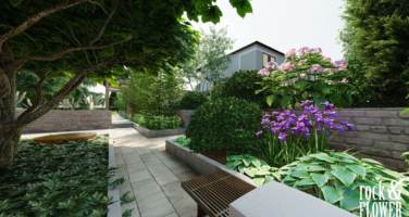 projekt klasycznego ogrodu w Koninie
