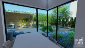 minimalistyczny ogród w Koninie