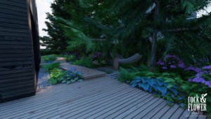 minimalistyczny ogród w Koninie