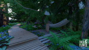 minimalistyczny ogród w Koninie