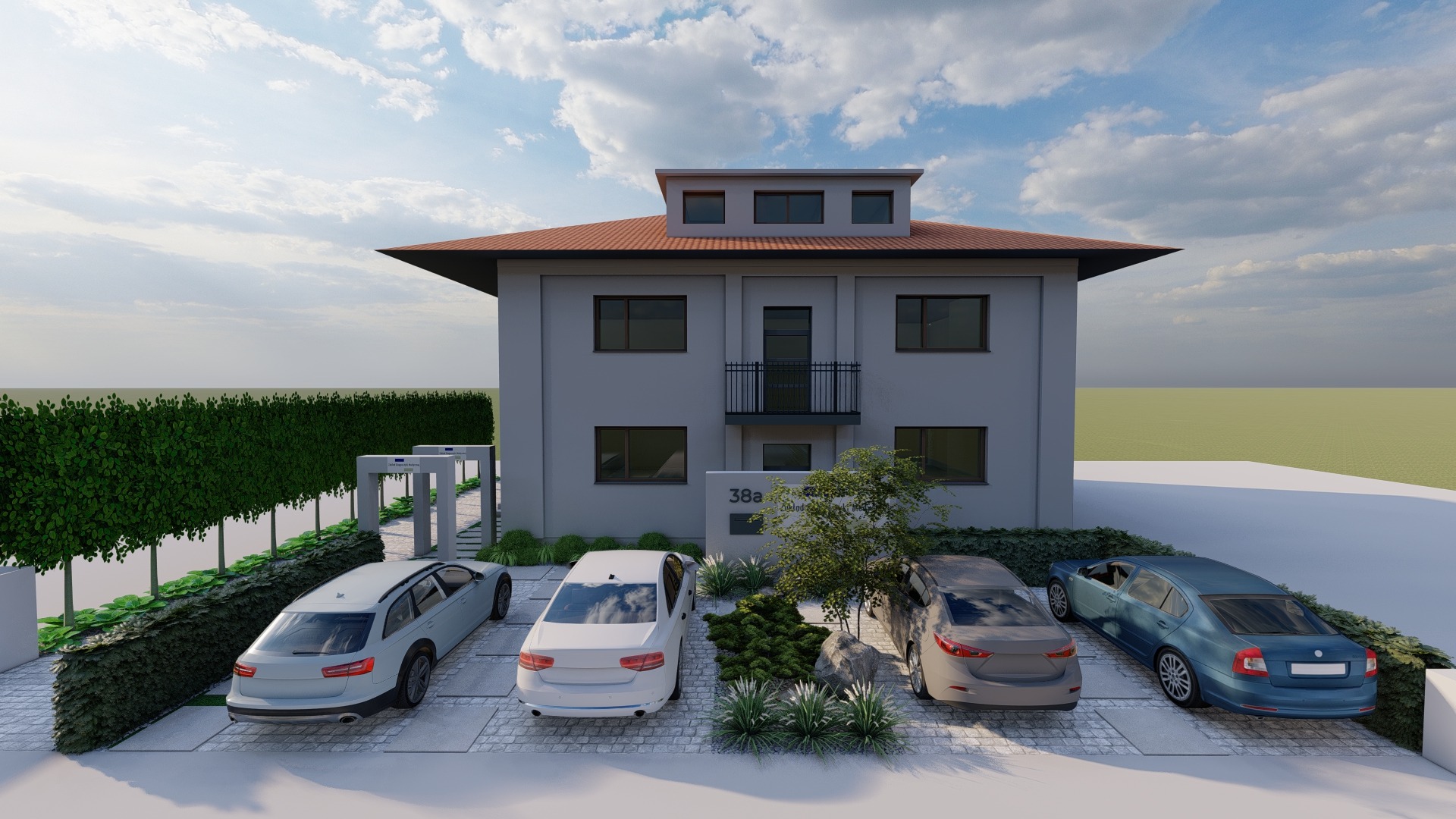 zieleń przy zakłądzie diagnostyki medycznej w poznaniu