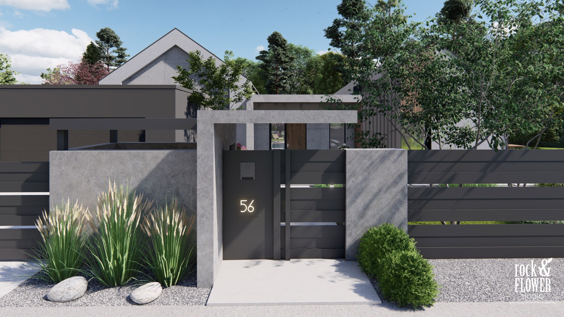 nowoczesny ogród z klasą