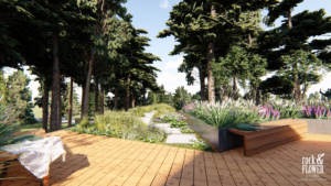 leśny taras na dachu