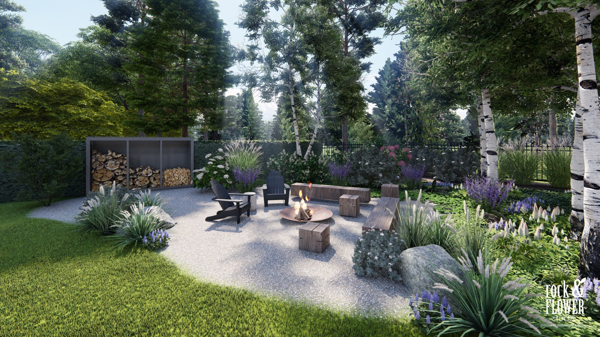 nowoczesny ogród z klasą