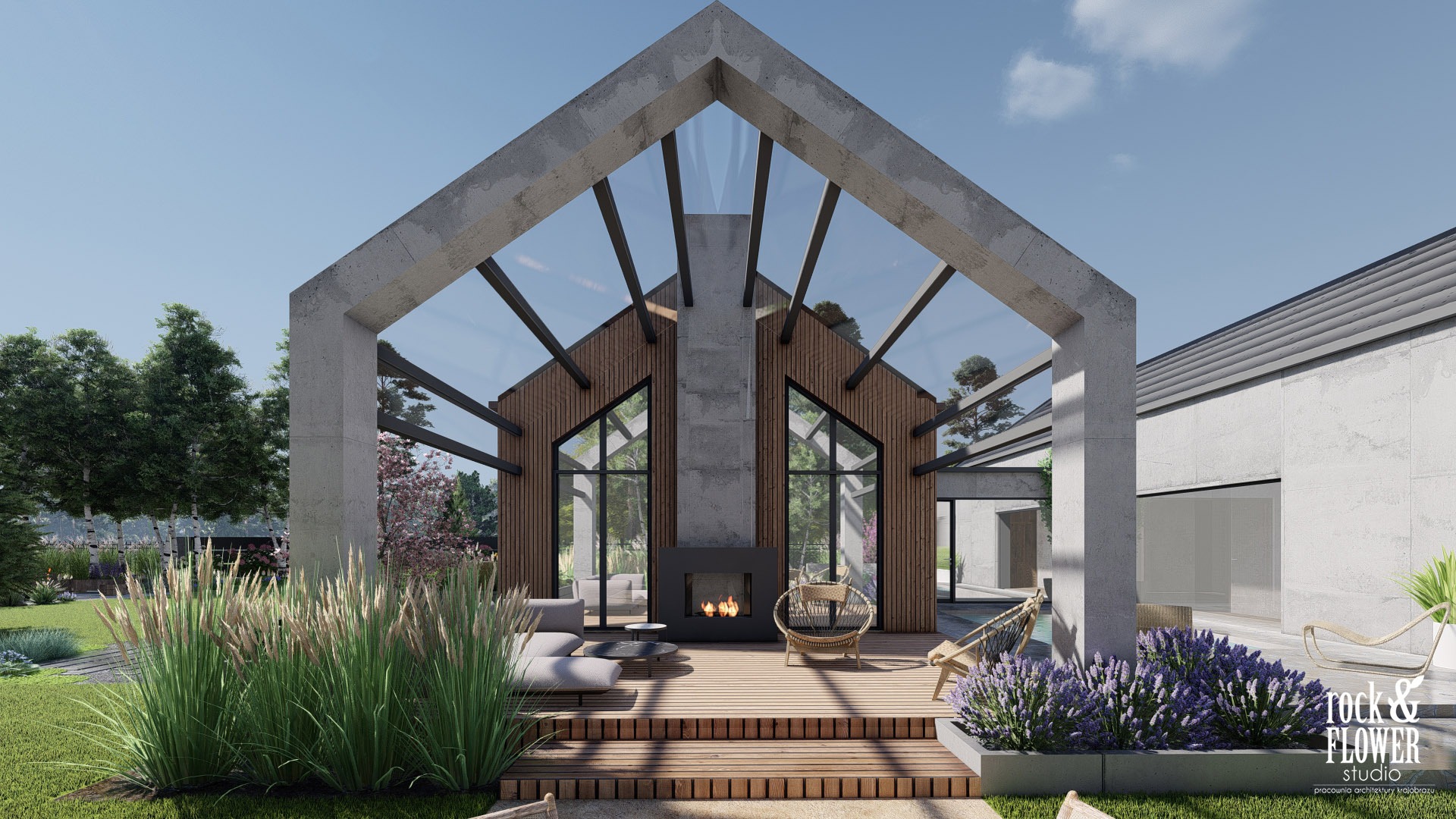 nowoczesny ogród z klasą