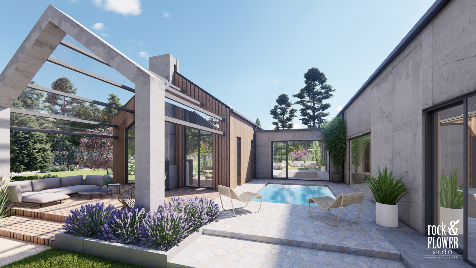 nowoczesny ogród z klasą