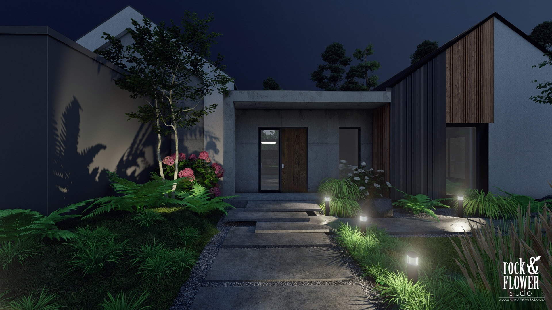 nowoczesny ogród z klasą