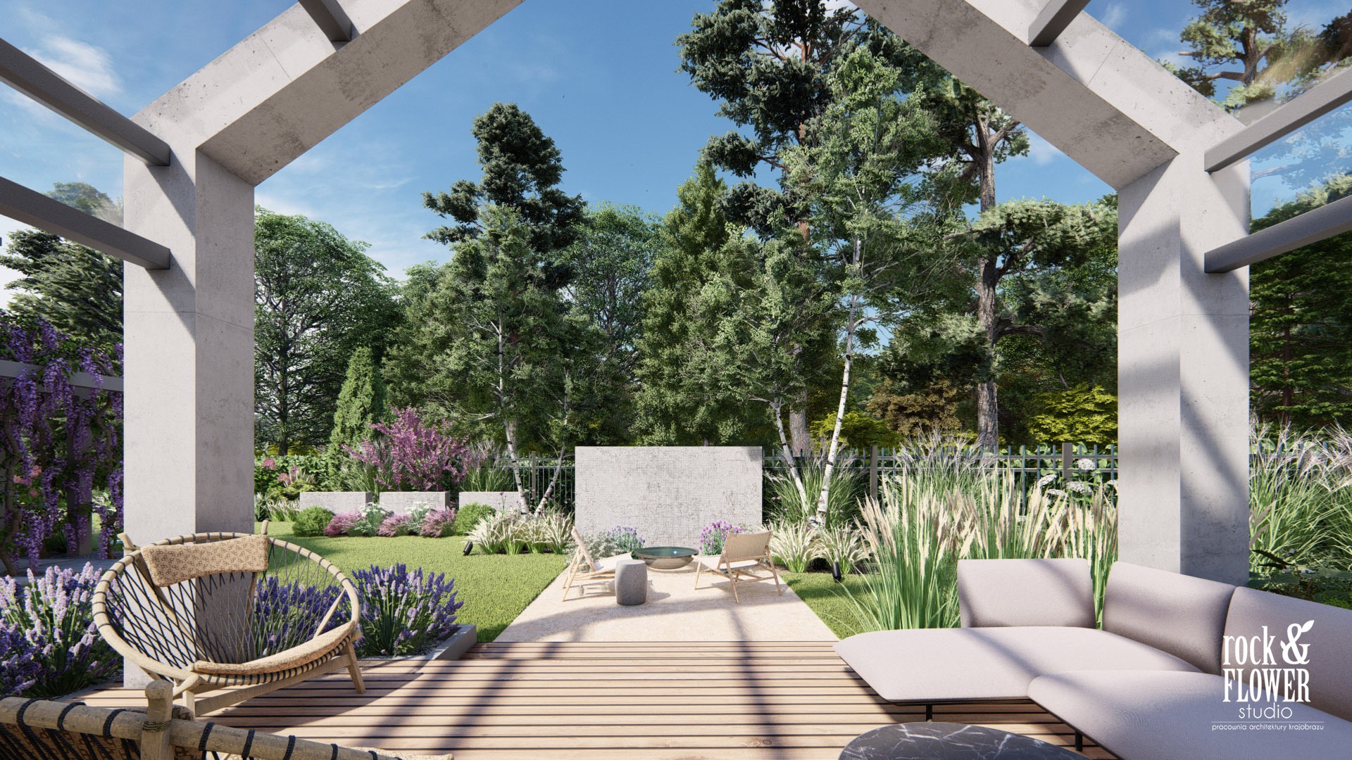 nowoczesny ogród z klasą