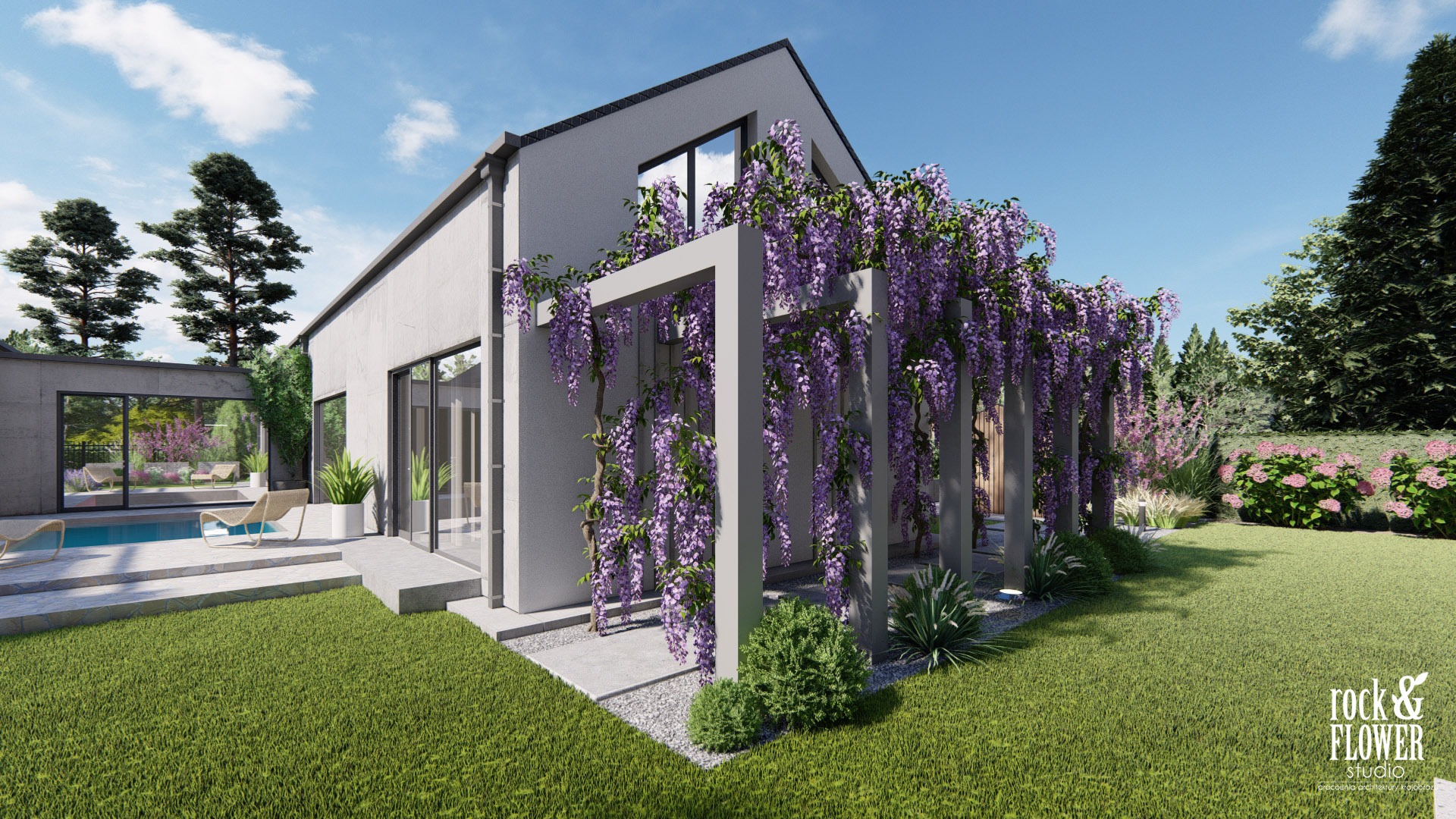 nowoczesny ogród z klasą