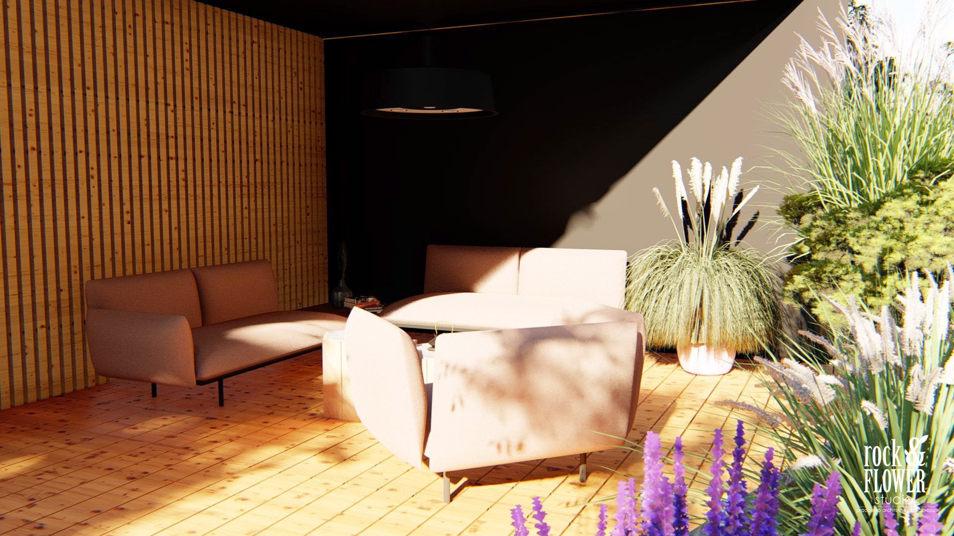 leśny taras na dachu