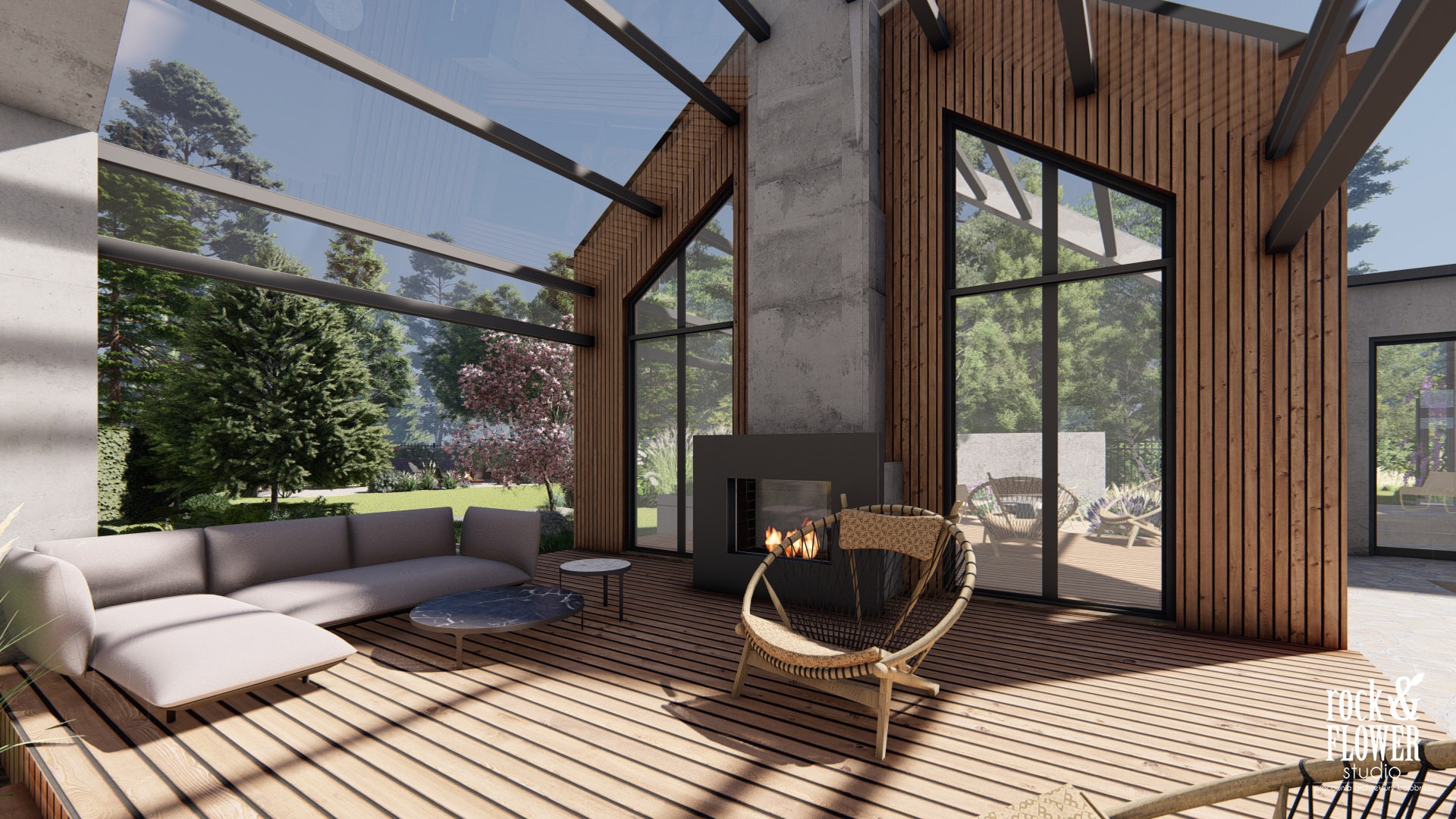 nowoczesny ogród z klasą